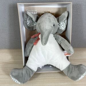 DouDou Et Compagnie Paris Couleurs‎ Savane Plush Elephant Lovey Baby Toy 11" NIB